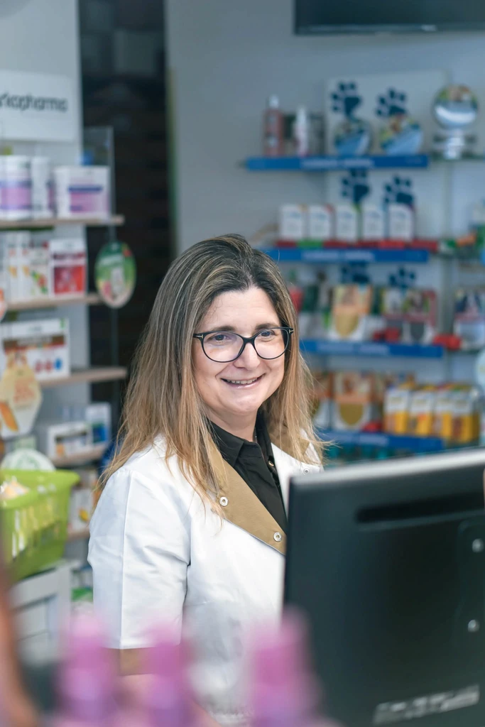 Dr.ª Cristina, farmacêutica e diretora técnica da Farmácia Marques Ramalho